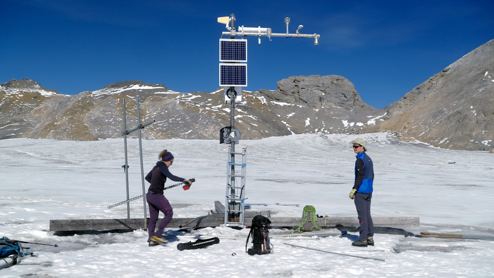 Mesures sur la Plaine Morte