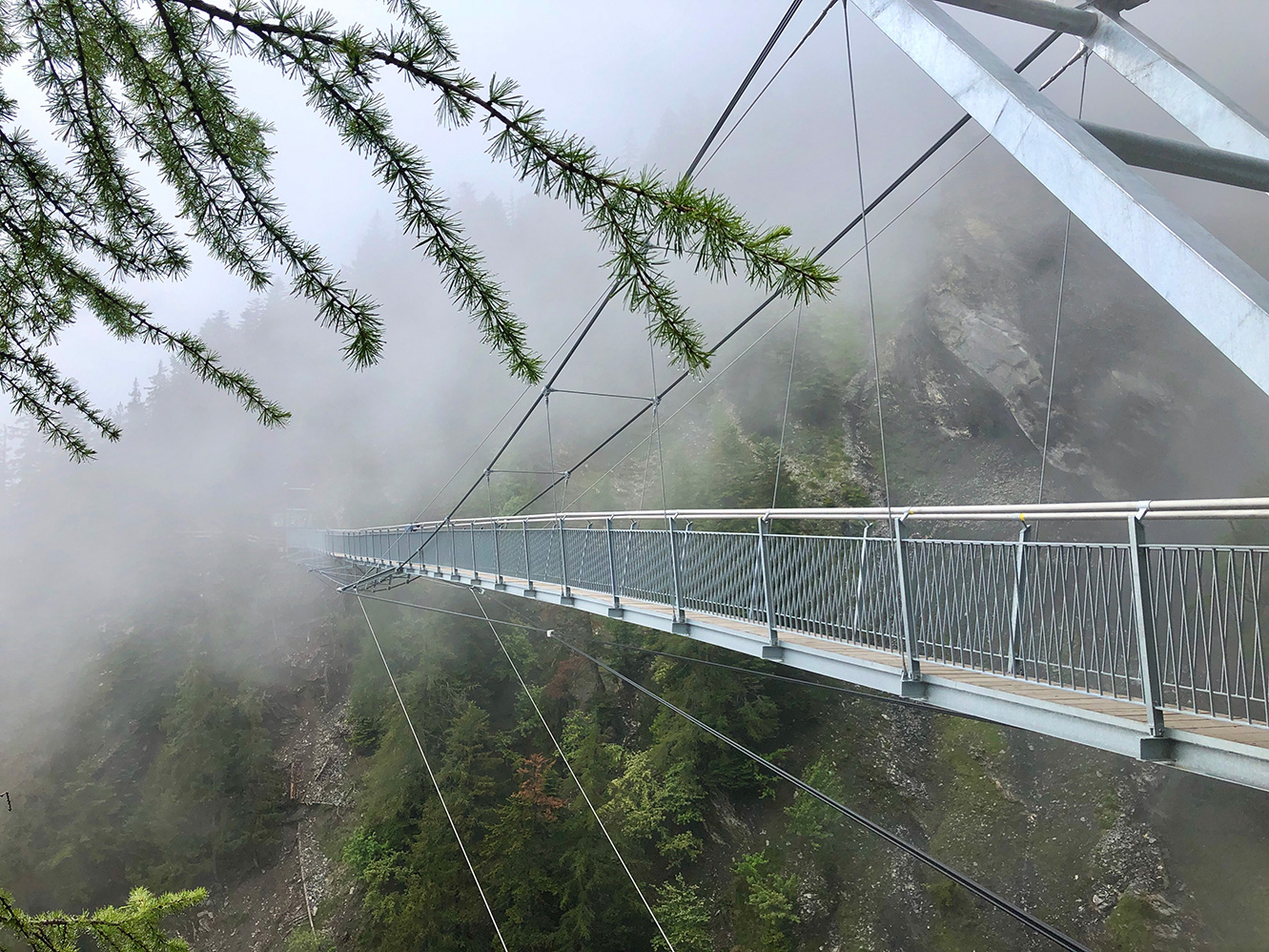 Passerelle du Bisse du Ro, Crans-Montana
